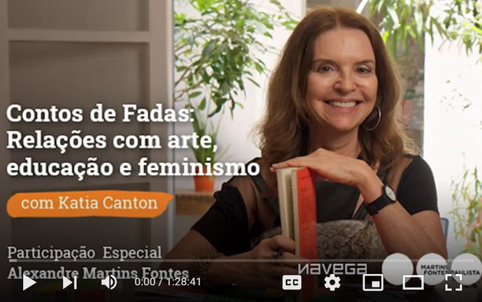 Katia Canton apresenta em live no Youtube das Rotas Criativas novo curso Navega, Contos de Fadas: Uma Jornada